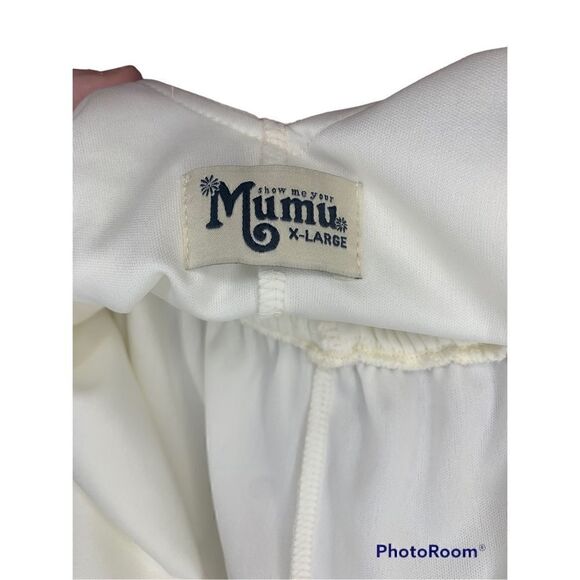 Show Me Your Mumu Women's Off-White Sleeveless Maxi Dress Size XL - Picture 3 of 4